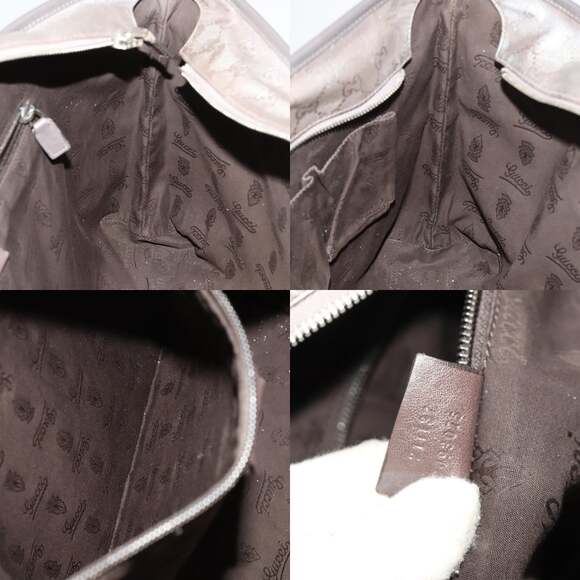 GUCCI GG Implementation Tote Bag Coated Canvas Silver - Picture 12 of 12